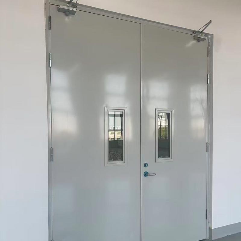 Puerta ignífuga de acero aislada de alta resistencia para planta industrial