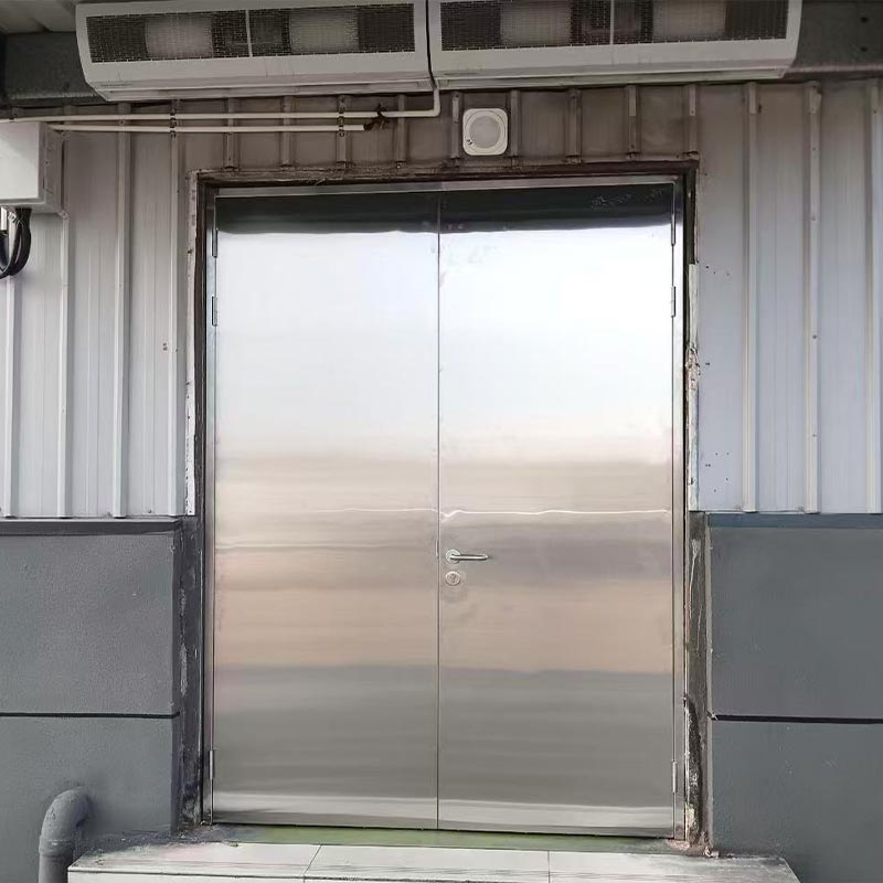 Puerta ignífuga de acero inoxidable para taller químico industrial