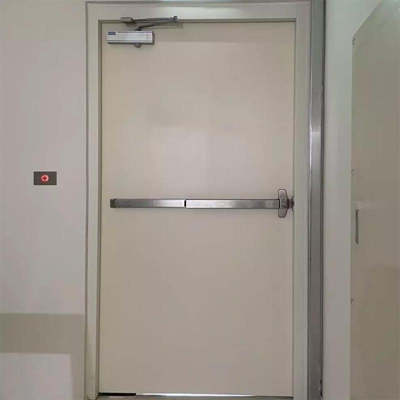Puerta ignífuga de acero para eje de tubería